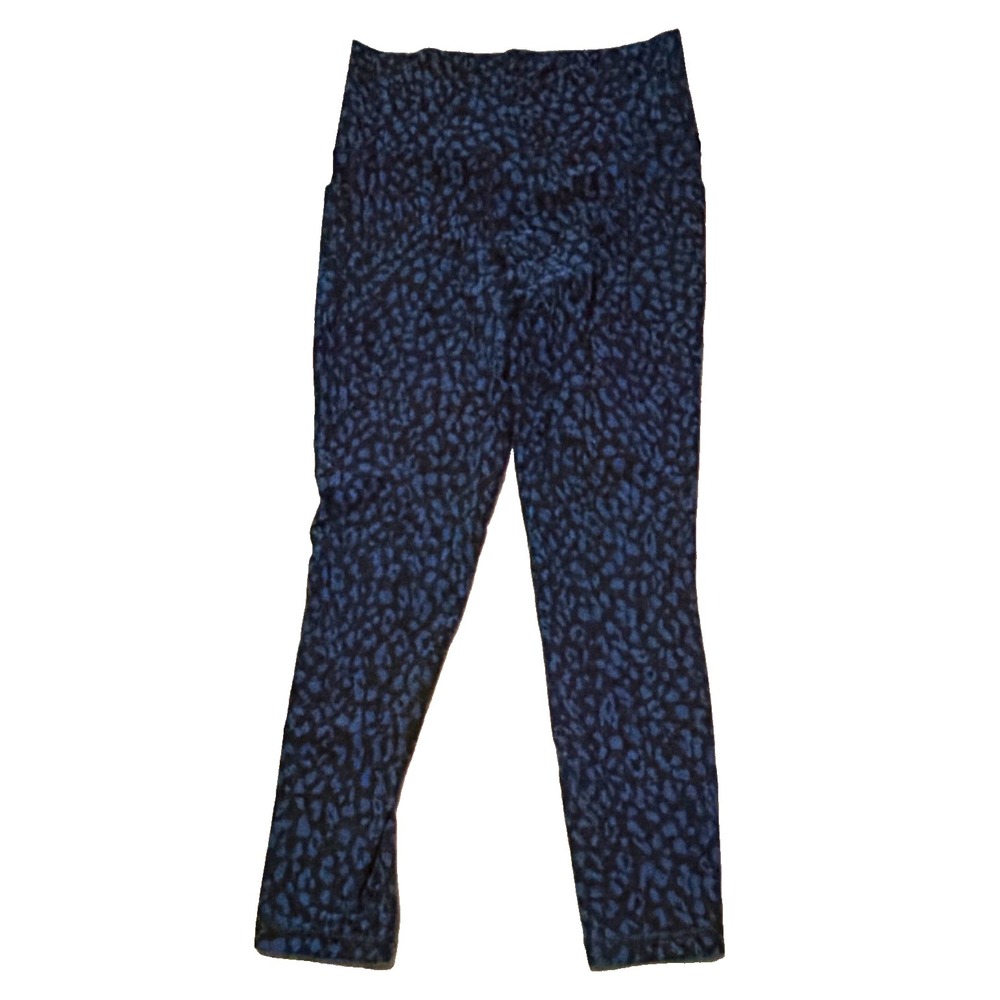 Athleta Salutation Stash Pocket II 7/8 Ankle Leggings Leopard Print XS